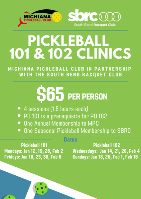 Pickleball 101 & 102 Jan No QR